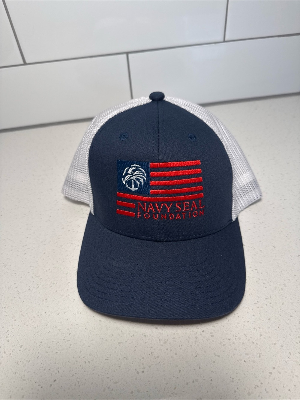 Men's Navy & White Trucker Hat